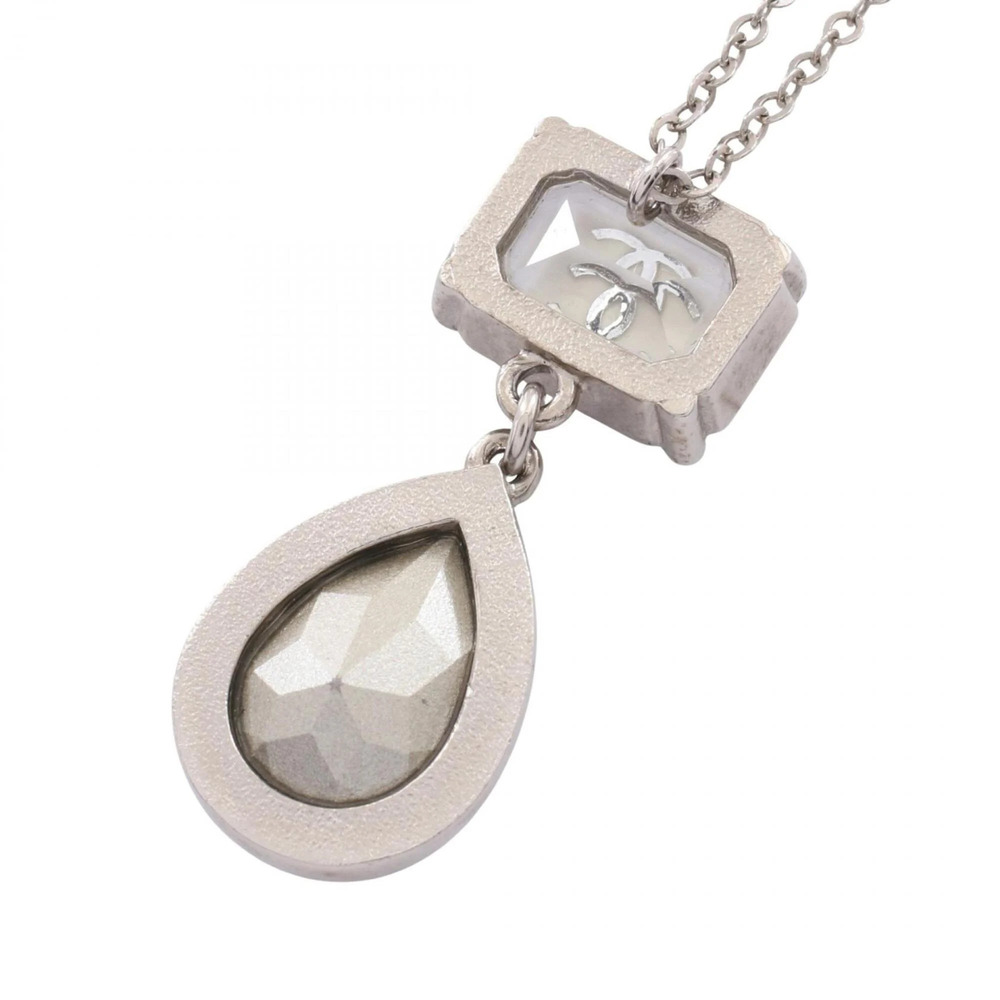CHANEL Authentic White Logo Necklace - Picture 2 of 5
